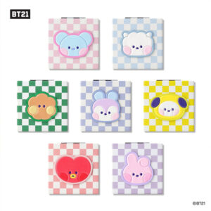 [BT21] MININI LEATHER PATCH MIRROR