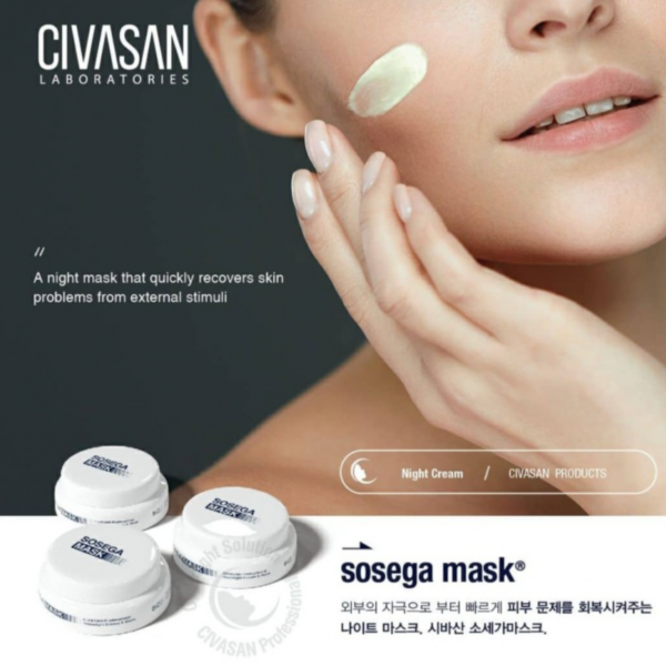 Civasan Sosega Mask, Professional Overnight Cream Mask